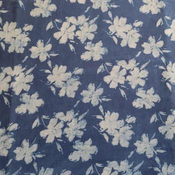Preview: Indigo Hand Block Print aus Indien – FLORAL